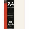 10 Sheets Of 1 Sided Simply White Pearl Card A4 240gsm