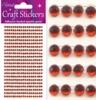 Eleganza Craft Stickers 3mm x 418 gems Red 