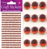 Eleganza Craft Stickers 4mm x  240 gems Red