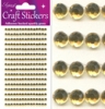 Eleganza Craft Stickers 4mm x  240 gems Gold 