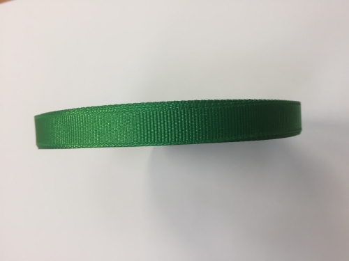 1 x Mid Green Grosgrain Ribbon 10mm x 22metres