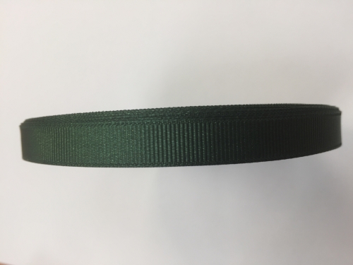 1 x Dark Green Grosgrain Ribbon 10mm x 22metres