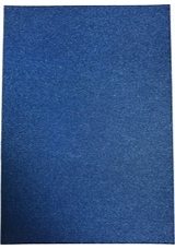3 x Royal Blue A4 Non Shed Glitter Card 210gsm 