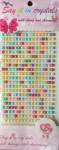 Assorted Deep Shades Self Adhesive Coloured Pearls approx 6mm