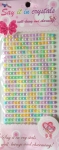 Assorted Pastel Shades Self Adhesive Coloured  Pearls approx 6mm