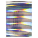  5  x A4 Silver Pillars of Light Holographic Mirror Card 300gsm