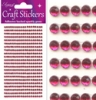 Eleganza Craft Stickers 3mm x 418 gems Hot Pink 