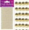 Eleganza Craft Stickers 3mm x 418 gems Gold 