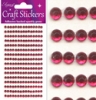 Eleganza Craft Stickers 4mm x  240 gems Hot Pink 