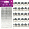 Eleganza Craft Stickers 3mm x 418 gems Clear/Silver 